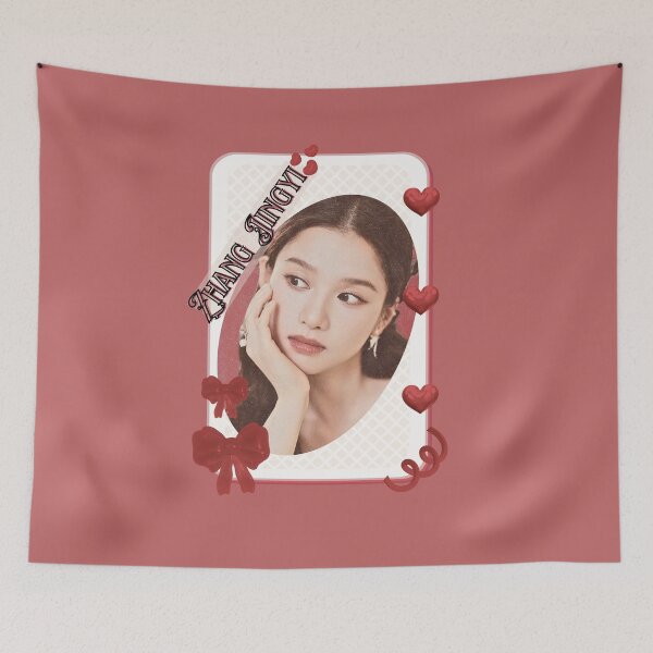 Item preview, Zhang Jingyi (张婧仪) Portrait Chinese Actress Art Chinese Celebrity Illustration portrait illustration Red Aesthetic Collage Design designed and sold by AJUNICE STUDIO.