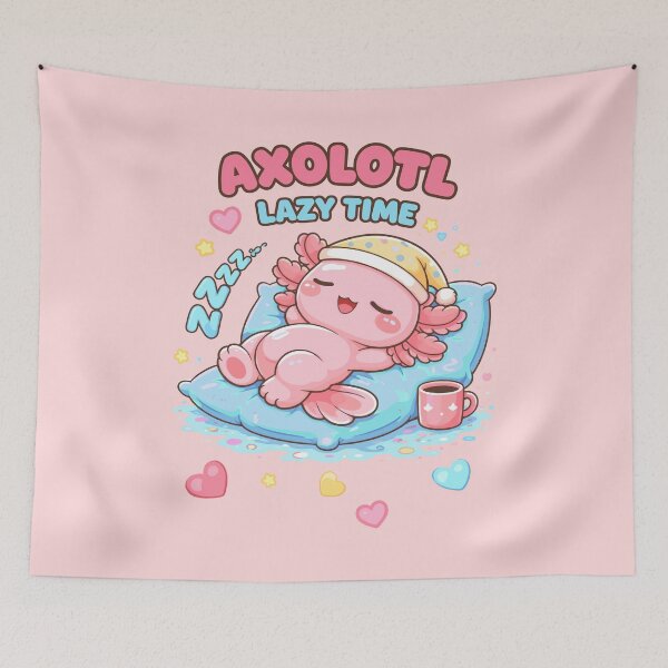 Item preview, Copy of Cute Lazy Axolotl in Kawaii Funny Style designed and sold by Sitchko.
