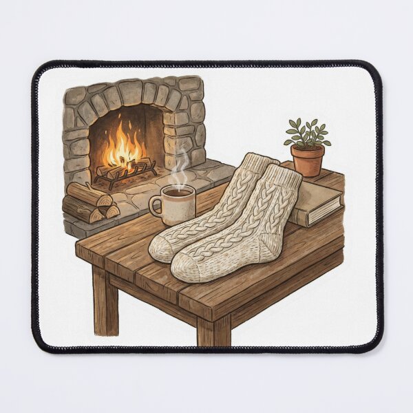Item preview, Fireside Comfort - Knitted Socks and Coffee designed and sold by Everyday Epics.