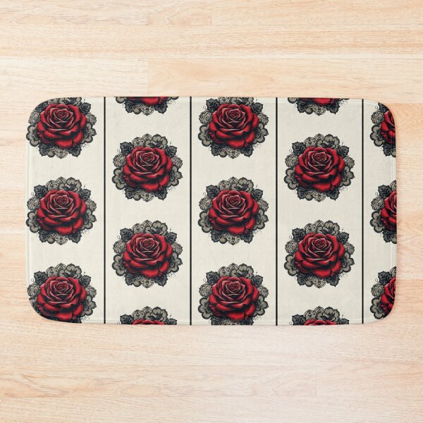 Item preview, Drawing of Vibrant Red Rose Mandala  Art  designed and sold by NivyasArtistry.