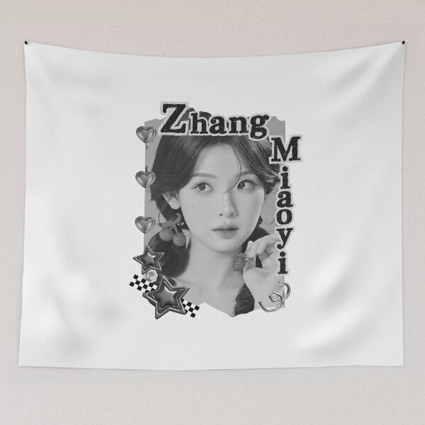 Item preview, Zhang Miaoyi (张淼怡) Chinese Actress Art Chinese Celebrity Illustration Black and White Collage Digital Art Portrait designed and sold by AJUNICE STUDIO.
