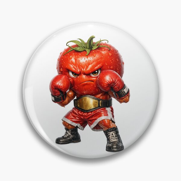 Item preview, Knockout Tomato 1 - Mascota de boxeo 3D hiperrealista designed and sold by AI Experiment Lab.