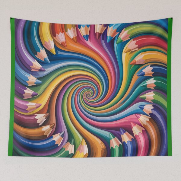 Item preview, А hypnotic composition of various colored pencils. designed and sold by Lilashakti ⭐️ ⭐️ ⭐️ ⭐️ ⭐️.