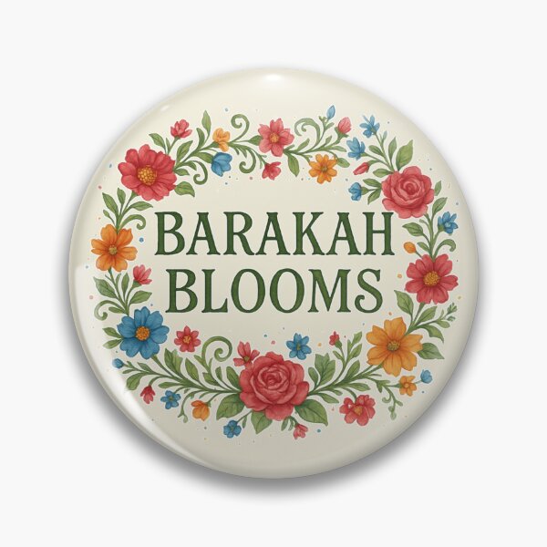 Item preview, Barakah Blooms - Colorful Floral Wreath Botanical Blessings Art designed and sold by D-Islamic.
