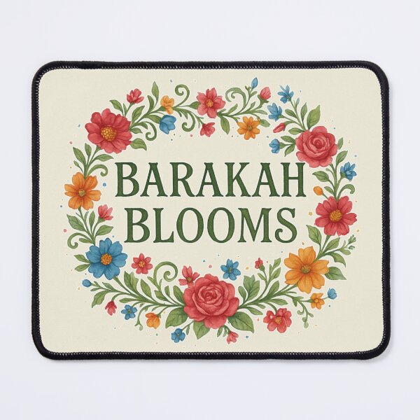 Item preview, Barakah Blooms - Colorful Floral Wreath Botanical Blessings Art designed and sold by D-Islamic.