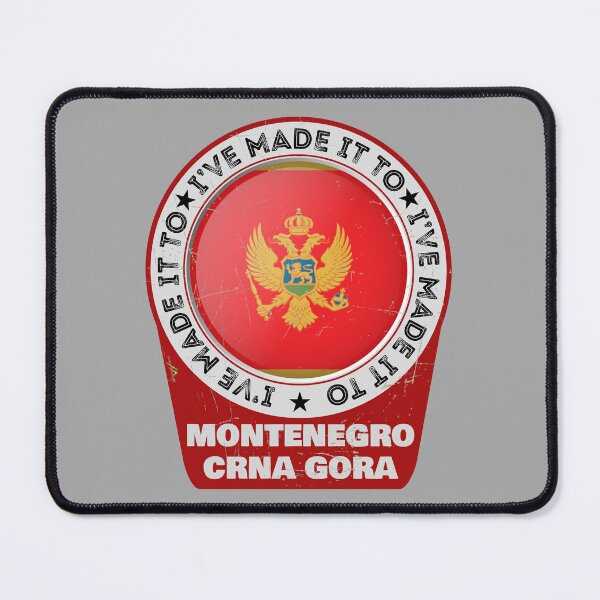 Item preview, I've Made It To MONTENEGRO Crna Gora Flag Sticker T-Shirt 01 designed and sold by OuterShellUK.