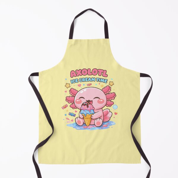 Item preview, Cute Axolotl with Ice Cream in Kawaii Funny Style designed and sold by Sitchko.