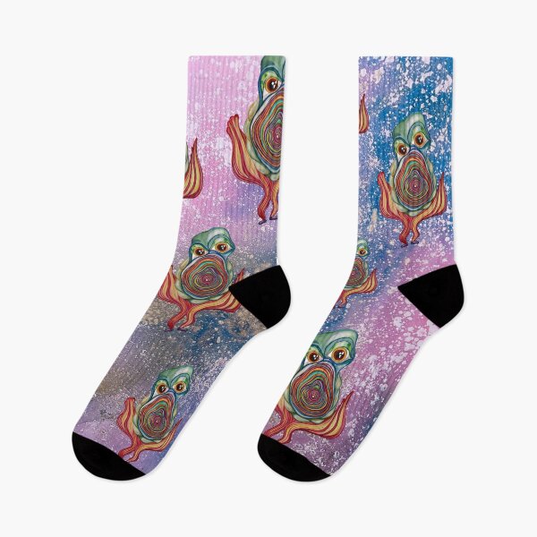Item preview, Cosmic Rainbow Entities – Psychedelic Alien Pattern designed and sold by SandyZatta.