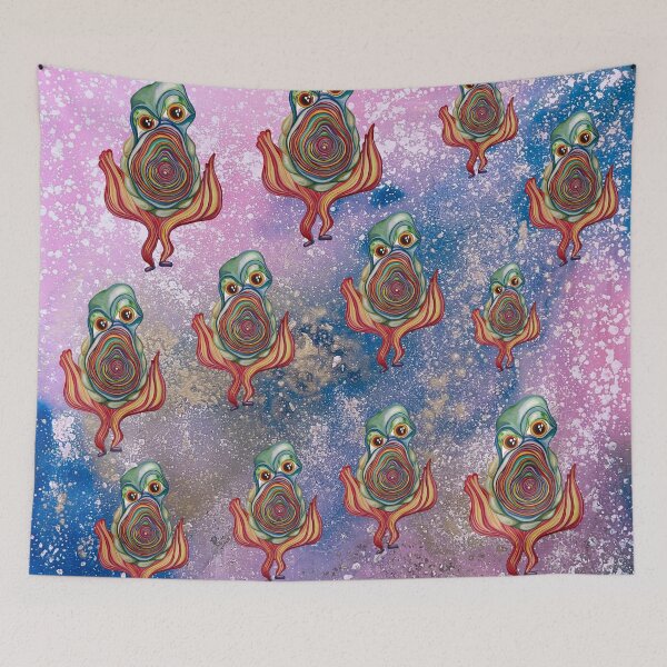 Item preview, Cosmic Rainbow Entities – Psychedelic Alien Pattern designed and sold by SandyZatta.