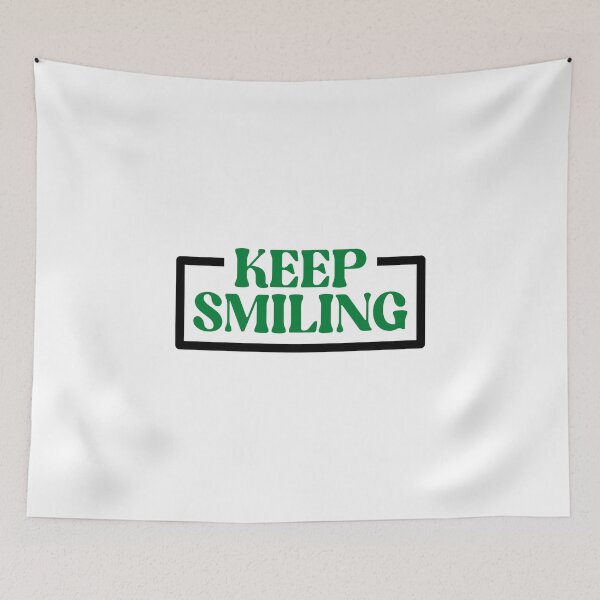 Item preview, Keep Smiling – Minimalist Positive Quote Typography Design designed and sold by Toph & Mea Shop.