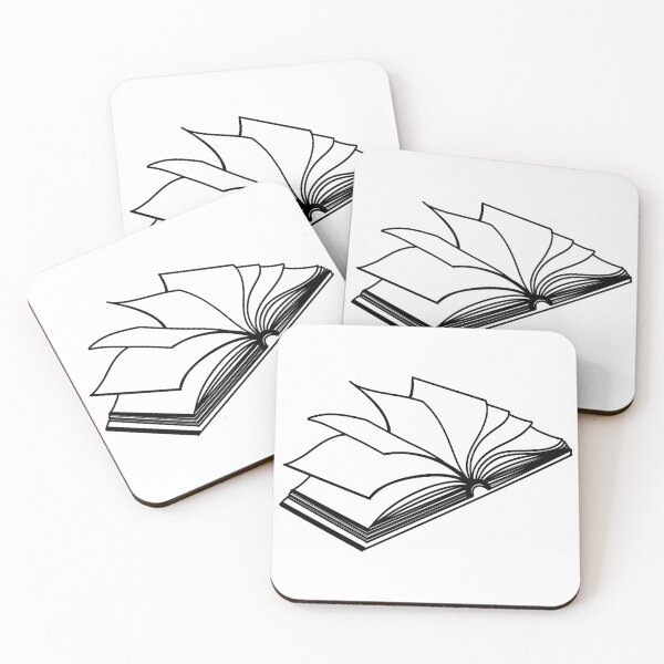 Item preview, Open book line art designed and sold by salinsiree.