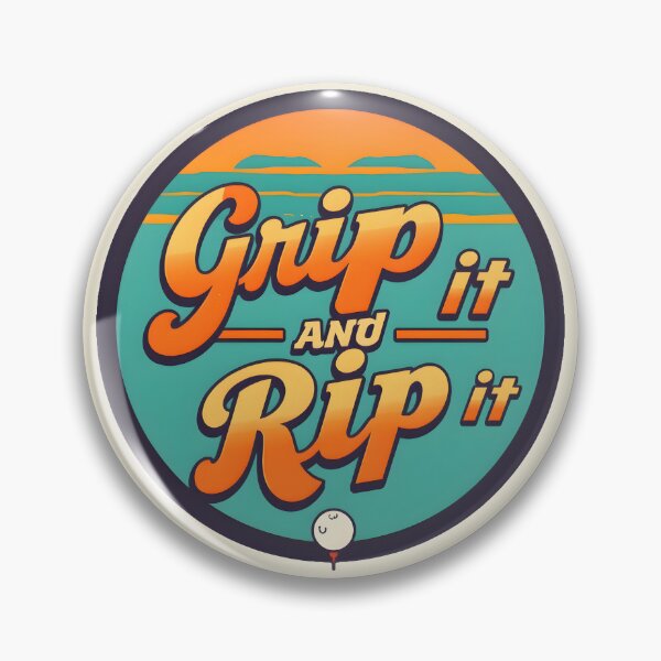 Item preview, Grip it Rip it – Retro Golf Motivation designed and sold by MKV Design.