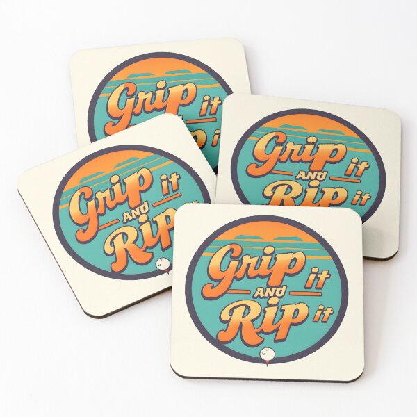 Item preview, Grip it Rip it – Retro Golf Motivation designed and sold by MKV Design.