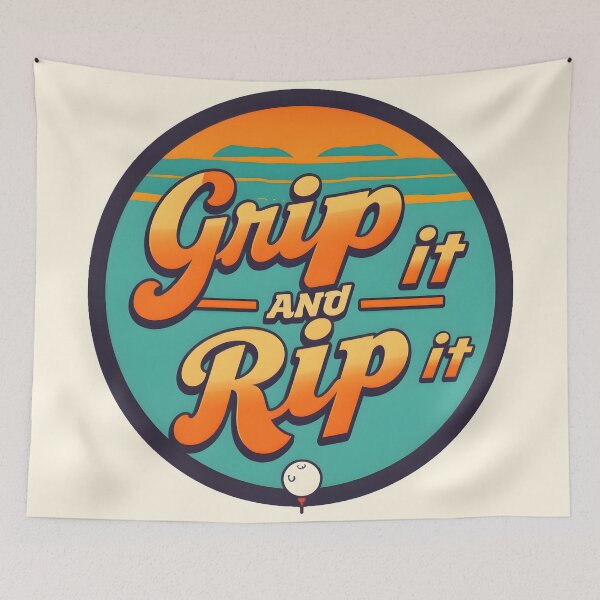 Item preview, Grip it Rip it – Retro Golf Motivation designed and sold by MKV Design.