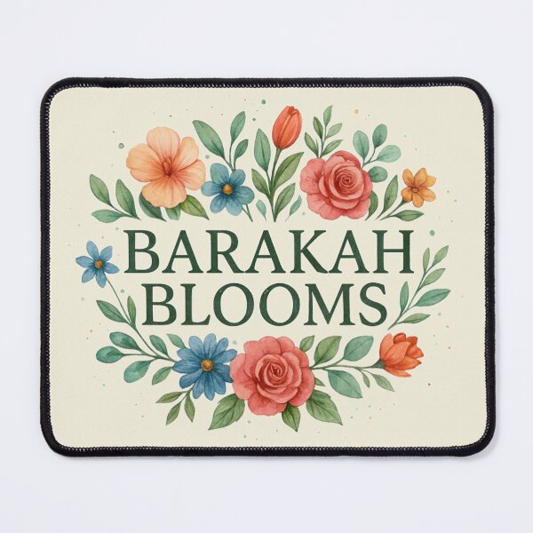 Item preview, Barakah Blooms - Classic Watercolor Floral Wreath Logo designed and sold by D-Islamic.