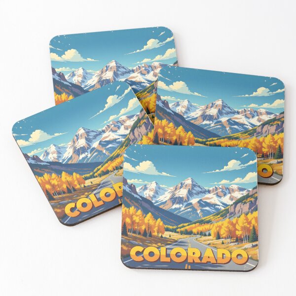Item preview, Colorado, USA: Vintage-Style Painterly Travel Poster designed and sold by LSVart.