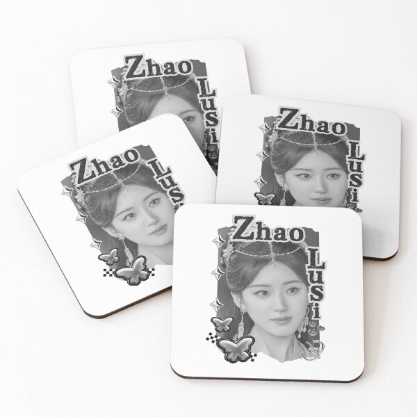 Item preview, Zhao Lusi (赵露思) Chinese Actress Art Chinese Celebrity Illustration Black and White Collage Digital Art Portrait designed and sold by AJUNICE STUDIO.