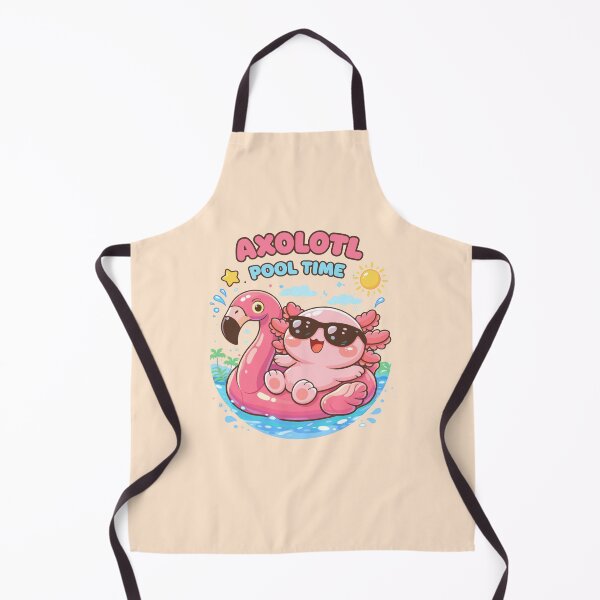 Item preview, Cute Axolotl Axolotl in the Pool in Kawaii Funny Style designed and sold by Sitchko.