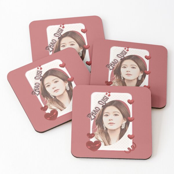 Item preview, Zhao Lusi (赵露思) Portrait Chinese Actress Art Chinese Celebrity Illustration portrait illustration Red Aesthetic Collage Design designed and sold by AJUNICE STUDIO.