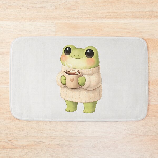 Item preview, Cozy Frog With Hot Cocoa | Cute Comfort Illustration designed and sold by Ombrya.