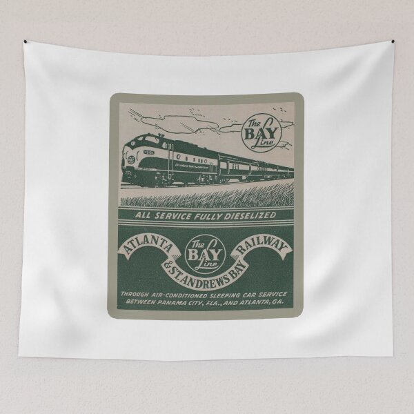 Item preview, Vintage Atlanta and St Andrews Bay Railway - The Bay Line designed and sold by QuayTradingCo.
