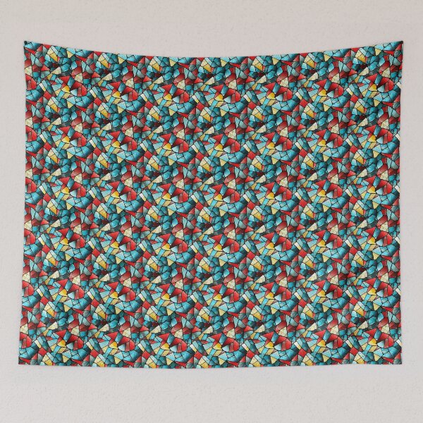 Item preview, Geometric design, colorful lines, curves, surfaces, ornaments, glass shards designed and sold by G-M-Designs.