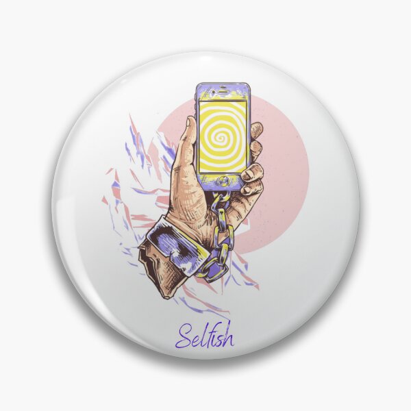 Item preview, Selfish Society – Trapped by Smartphones Illustration, Smartphone Addiction – Selfish Modern Life Illustration, Selfish Generation – Phone Control Concept Artwork designed and sold by GDbanners.