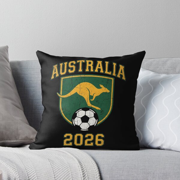 Item preview, Australia Football 2026 Vintage Soccer Crest | Kangaroo Soccer Art designed and sold by Imaginationbeyond.