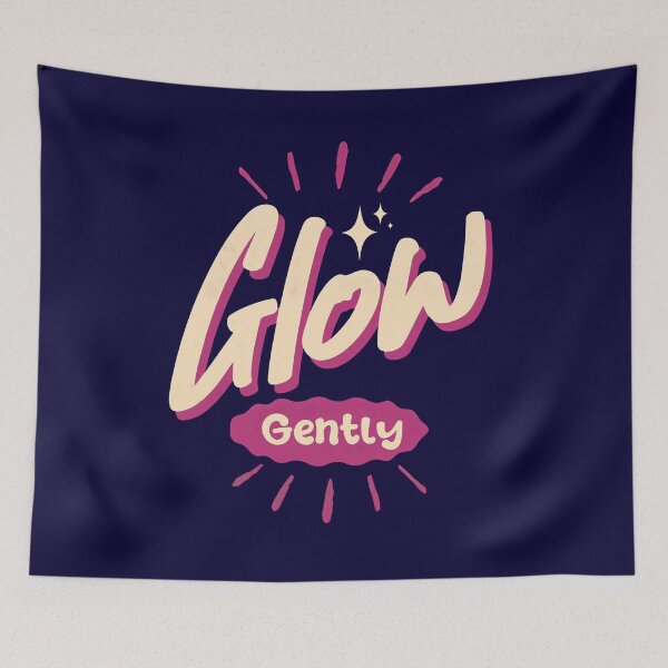 Item preview, Glow Gently | Soft Aesthetic Inspirational Quote Design designed and sold by Axivra.