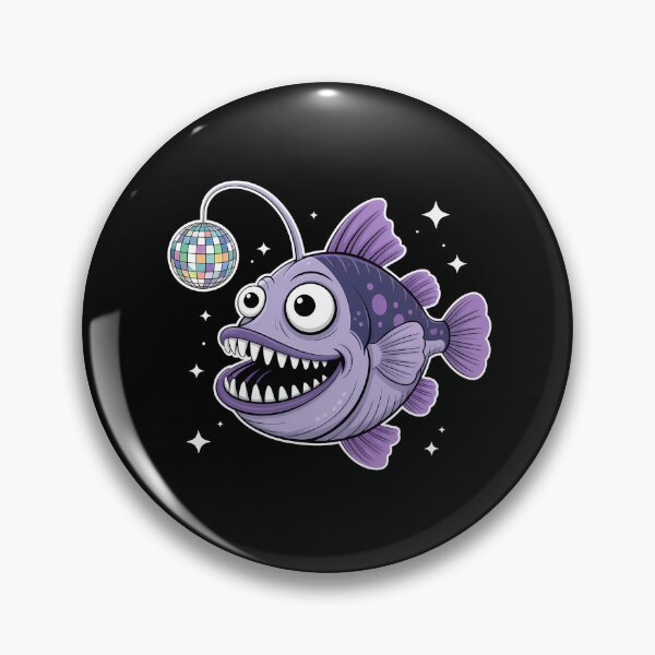Item preview, Funny Disco Anglerfish Deep Sea Party Fish designed and sold by k3rstman1.