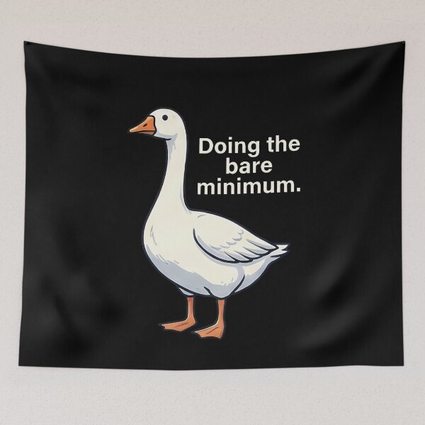 Item preview, Funny Lazy Goose Doing The Bare Minimum designed and sold by k3rstman1.