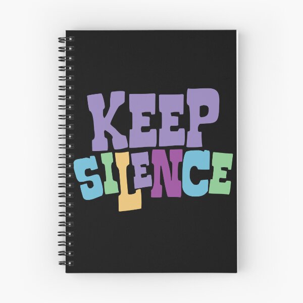 Item preview, Keep Silence colorful text designed and sold by Think4Prints.