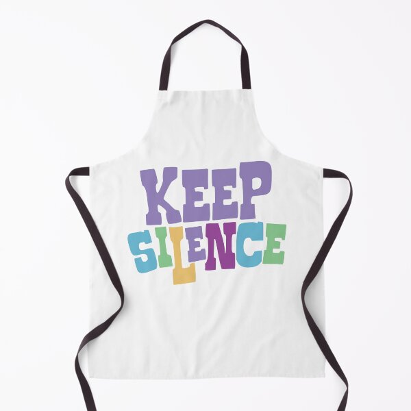 Item preview, Keep Silence colorful text designed and sold by Think4Prints.