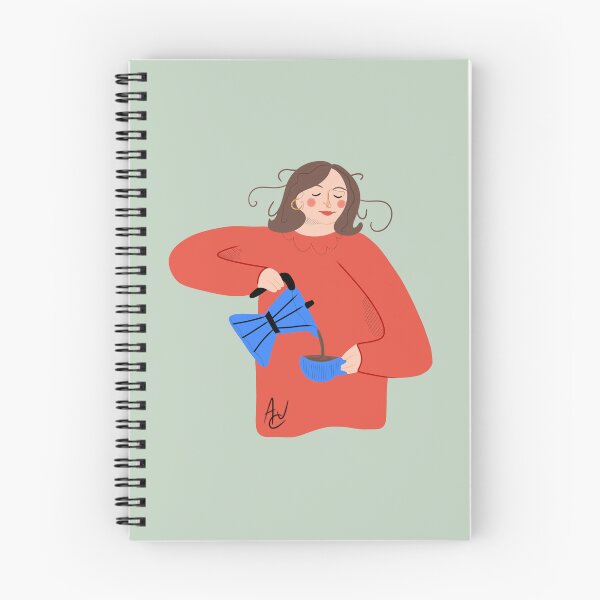 Item preview, Morning Coffee Woman Illustration designed and sold by AmberCollective.