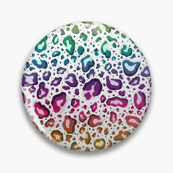 Item preview, Rainbow Cheetah Leopard Print on White Background  designed and sold by Goolsby-Designs.