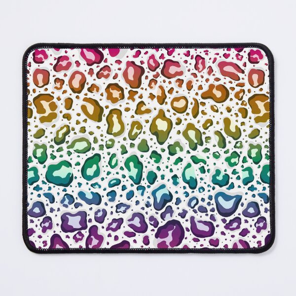 Item preview, Rainbow Cheetah Leopard Print on White Background  designed and sold by Goolsby-Designs.