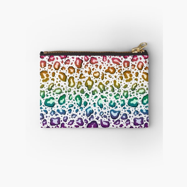 Item preview, Rainbow Cheetah Leopard Print on White Background  designed and sold by Goolsby-Designs.