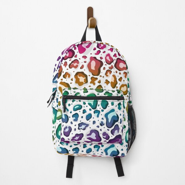 Item preview, Rainbow Cheetah Leopard Print on White Background designed and sold by Goolsby-Designs.