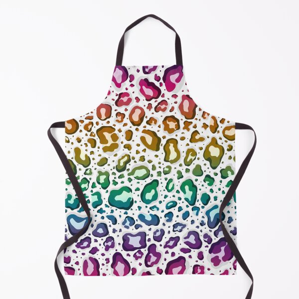 Item preview, Rainbow Cheetah Leopard Print on White Background designed and sold by Goolsby-Designs.