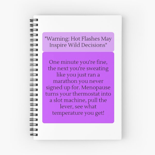 Item preview, Menopause Quotes designed and sold by HotFlashMob.