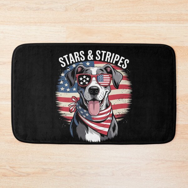 Item preview, Great Dane 4th of July Dog Patriotic USA Flag Man Woman  designed and sold by MarryIsMonth.