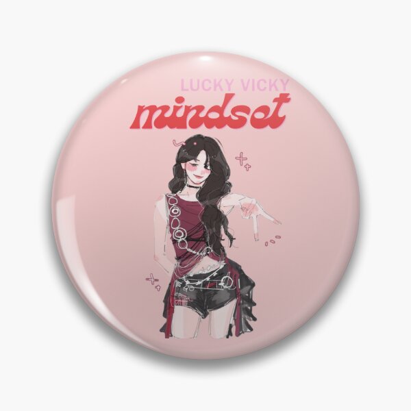 Item preview, Lucky Vicky Mindset – K-Pop Inspired Girl Power Graphic T-Shirt designed and sold by PinkPoise.