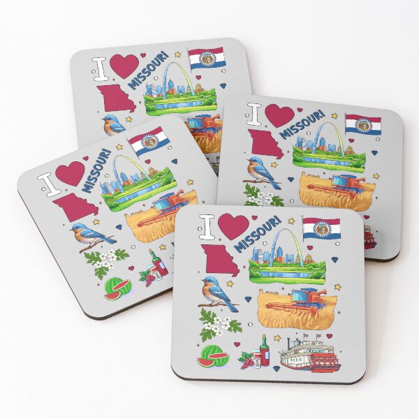 Item preview, Missouri Pride, The Show-Me State Landmark Icons Collection designed and sold by mashmosh.