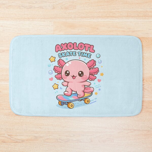 Item preview, Copy of Cute Axolotl is Skateboarding in Kawaii Funny Music Style designed and sold by Sitchko.