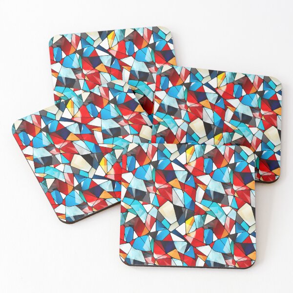 Item preview, Geometric design, colorful lines, curves, surfaces, ornaments, glass shards designed and sold by G-M-Designs.