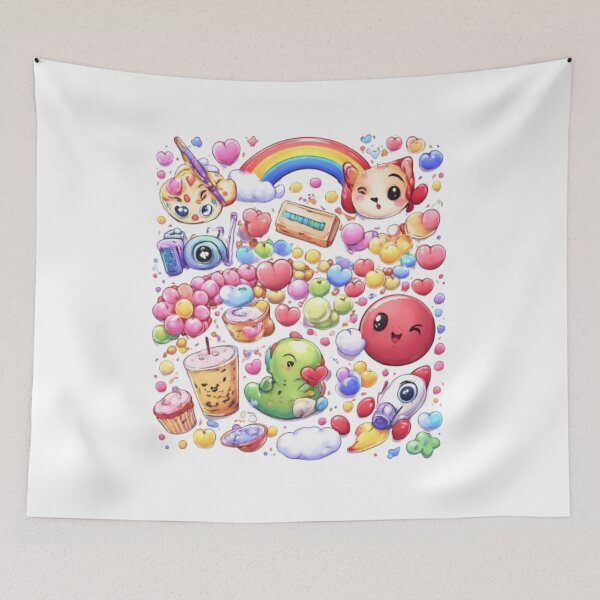 Item preview, Cute Kawaii Characters Illustration designed and sold by Pawtastic Vibes.