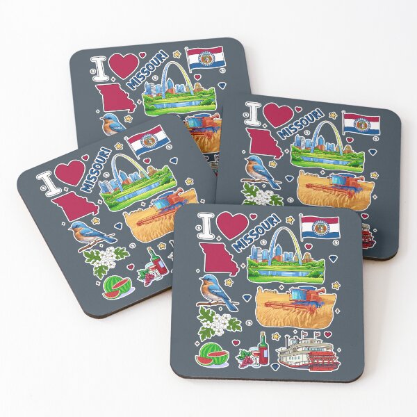 Item preview, Missouri Pride, Iconic State Symbols & Landmarks Sticker Collage designed and sold by mashmosh.