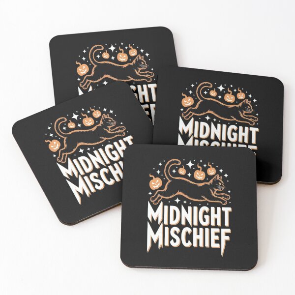 Item preview, Midnight Mischief Black Cat Halloween Pumpkins Spooky Night designed and sold by brinbotty.