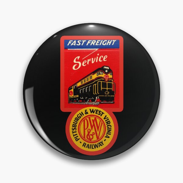 Item preview, Vintage Pittsburgh and West Virginia Railroad - Fast Freight Service designed and sold by QuayTradingCo.
