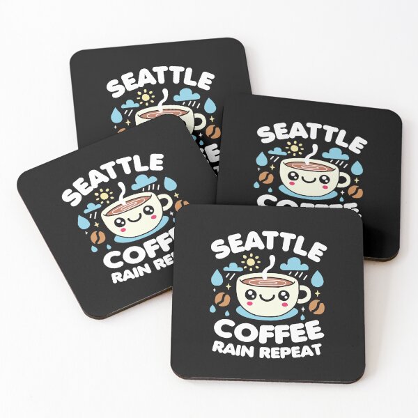 Item preview, Seattle Coffee Rain Repeat designed and sold by NQArtist.